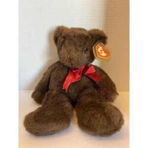 TY Baby PJ brown teddy bear plush stuffed animal 1995 with tag 11"